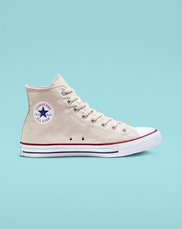 Converse Chuck Taylor All Star Férfi Magasszárú Bézs/Fehér | RZFQLUY-HU